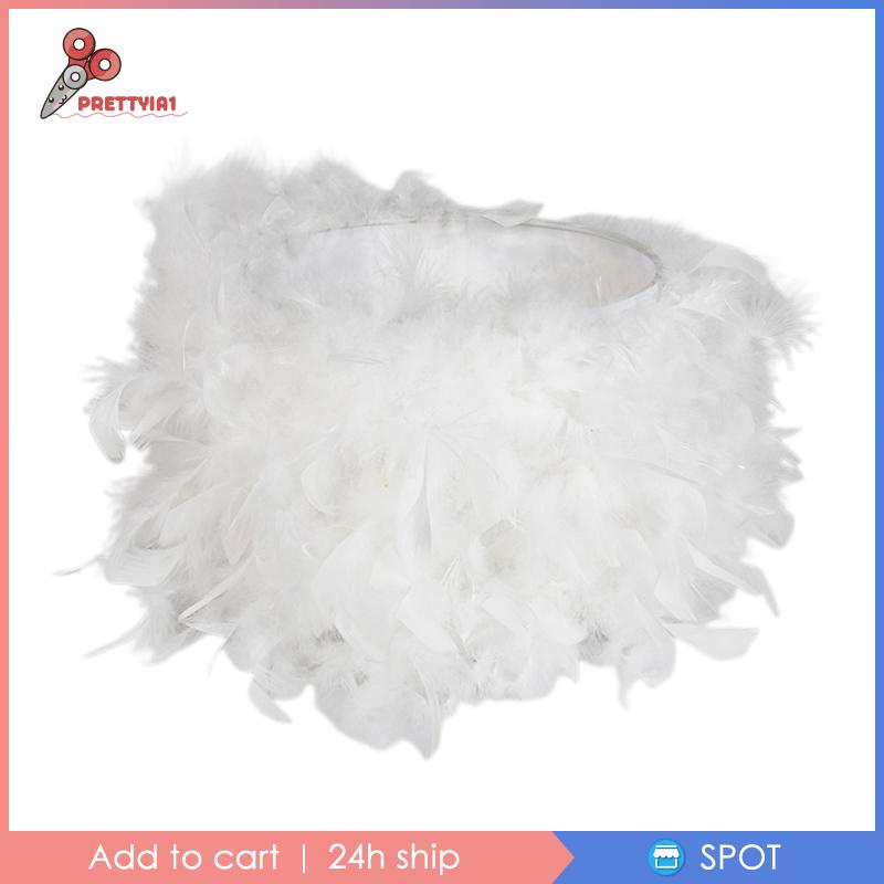 Chụp Đèn Chiếu Sáng Hình Lông Vũ Prettyia1 Dùng Trang Trí