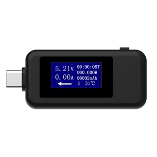 QKC Type-c Multifunction Dual USB Voltmeter Tester Monitor Current Voltage