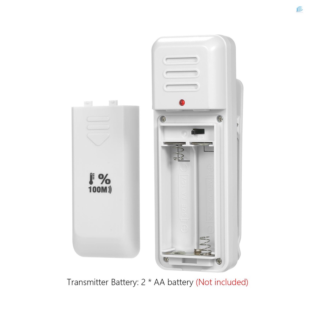 Đồng Hồ Đo Nhiệt Độ Và Độ Ẩm Kỹ Thuật Số Kèm 3 Bộ Phát