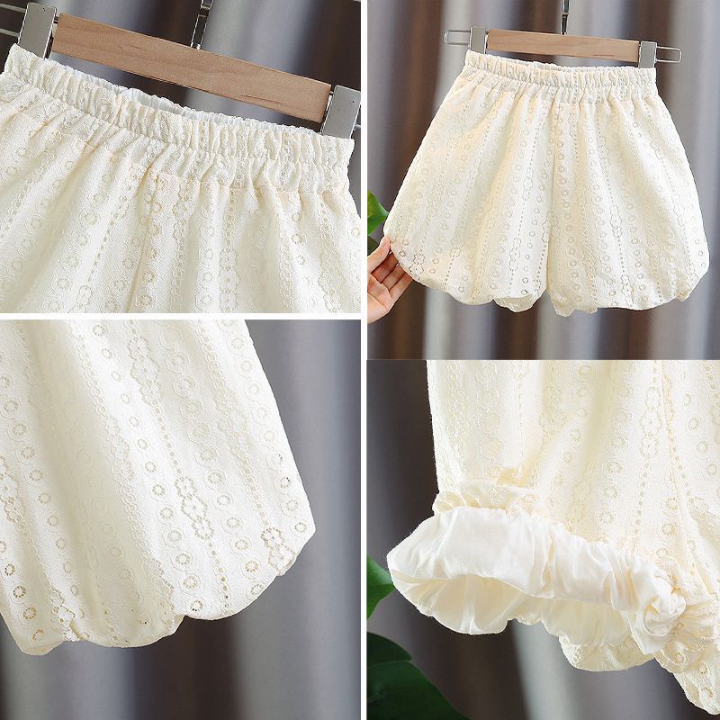 Quần Short Mỏng Phong Cách Phương Tây Thời Trang Mùa Hè 2023 Kích Thước Vừa Và Lớn Cho Bé Gái Bud Bloomers 6N6Z