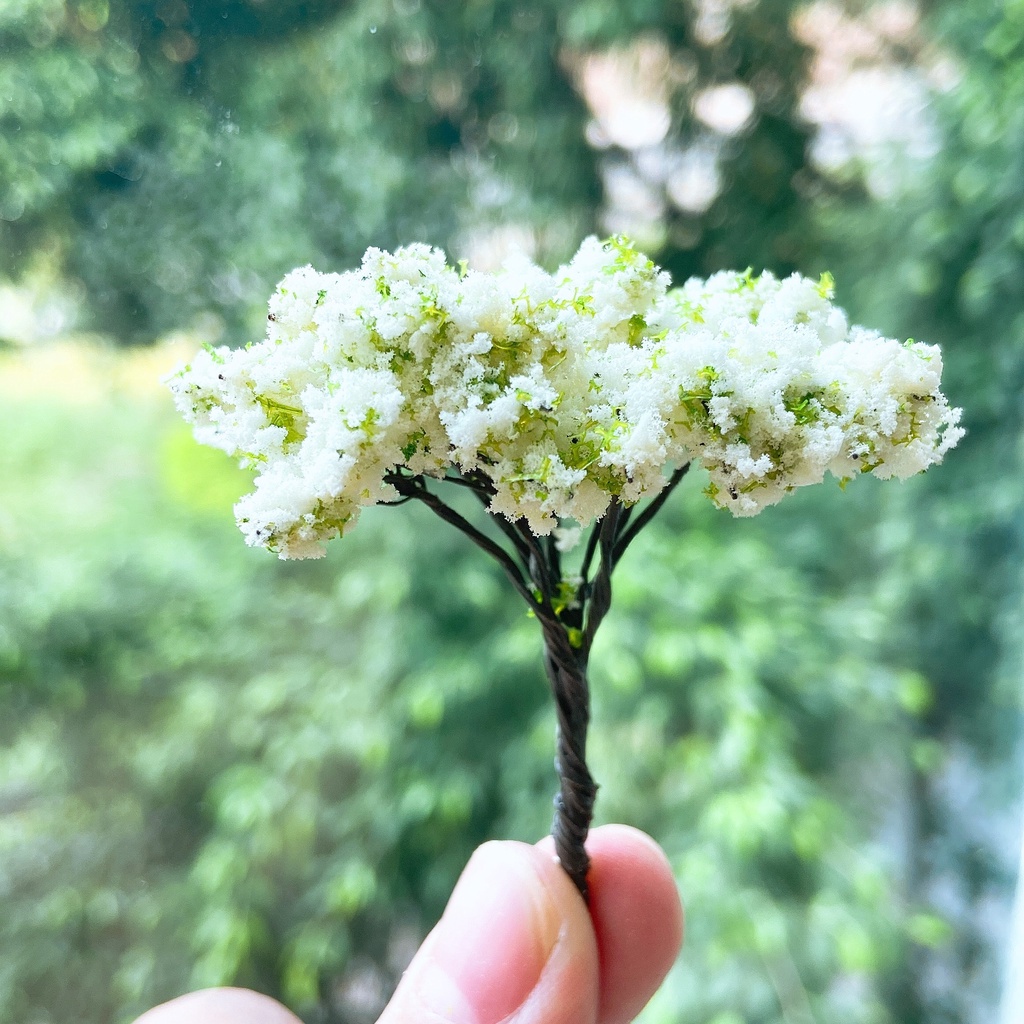 ​Mô Hình Tiểu Cảnh "Cây Hoa Phong Cảnh 2 Mini" Trang Trí Sen Đá, Sân Vườn/ Chậu Cây, DYI, Terrarium