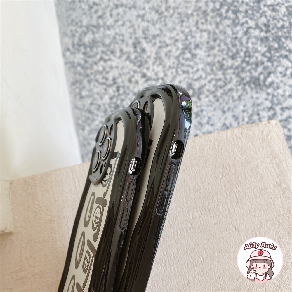 Ốp Điện Thoại TPU Mềm Chống Sốc In Chữ Màu Đen Đơn Giản Cho IPhone 14 Pro Max 11 12 11 Pro Max X XS 7Plus