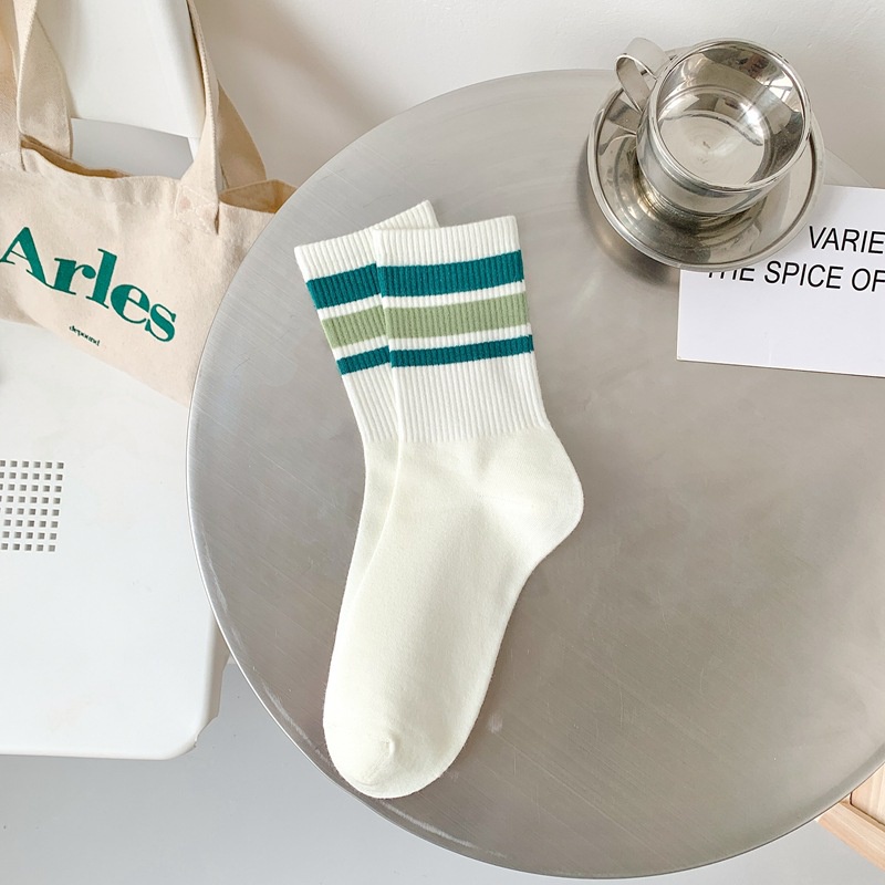 Vớ Cotton Thể Thao In Chữ Phong Cách Hàn Quốc Thời Trang Cho Nữ