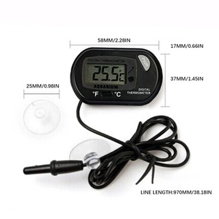 Water Thermometer Aquarium Digital LCD Screen Sensor Controller Thermometers