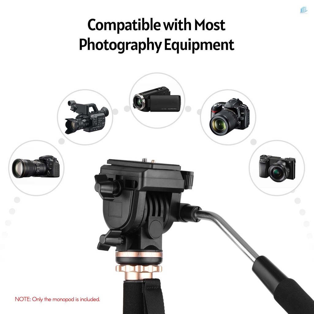 Gậy Chụp Ảnh Andoer 173cm / 68inch Chịu Tải 6kg Với Đế Nghiêng 3 Khúc DSLR Bằng Hợp Kim Nhôm Có Thể Tháo Rời