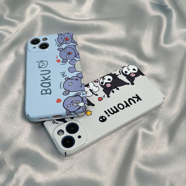Ốp Điện Thoại Họa Tiết Hoạt Hình Vui Nhộn Dành Cho iphone13 14Pro Xs / Xs Max812117Ốp Điện Thoại Cứng In Hình Kuromi Cho Apple xr / ONZK