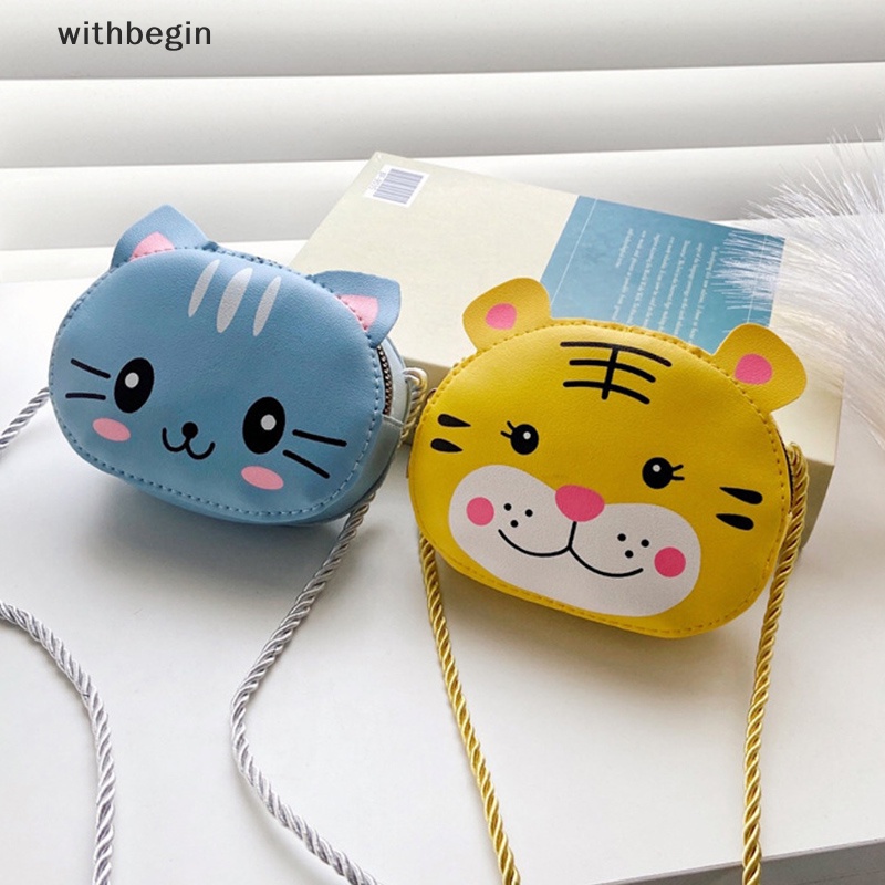 Túi Đeo Chéo Hình Tròn In Họa Tiết Hoạt Hình Động Vật Có Khóa Kéo Thời Trang Cho Nữ