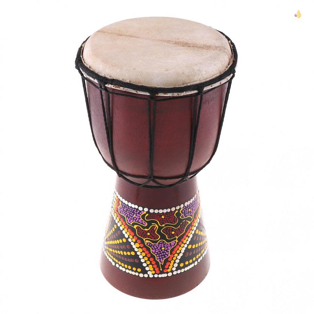 Trống Djembe Châu Phi Djembe Châu Phi 6in Bằng Da Dê Truyền Thống