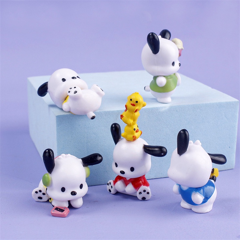 Set 5 Đồ trang trí Búp Bê Anime Pochacco Bằng PVC