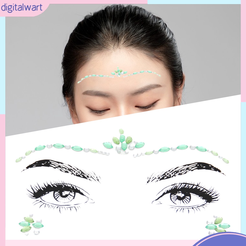 Miếng Dán Hình Xăm Tạm Thời Bằng Acrylic Đính Đá Trang Trí Nghệ Thuật Cơ Thể Không Đau Tháo Rời Được Dễ Sử Dụng