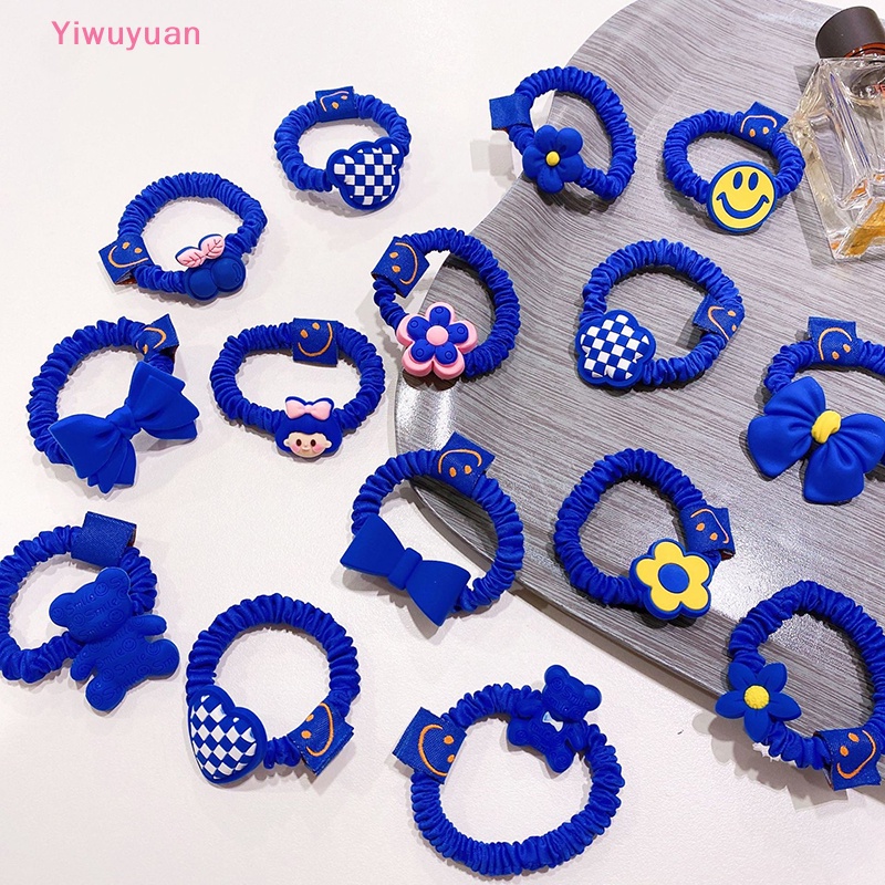 Dây Buộc Tóc Cao Su Co Giãn Mặt Cười Phong Cách Hàn Quốc Handmade Mới