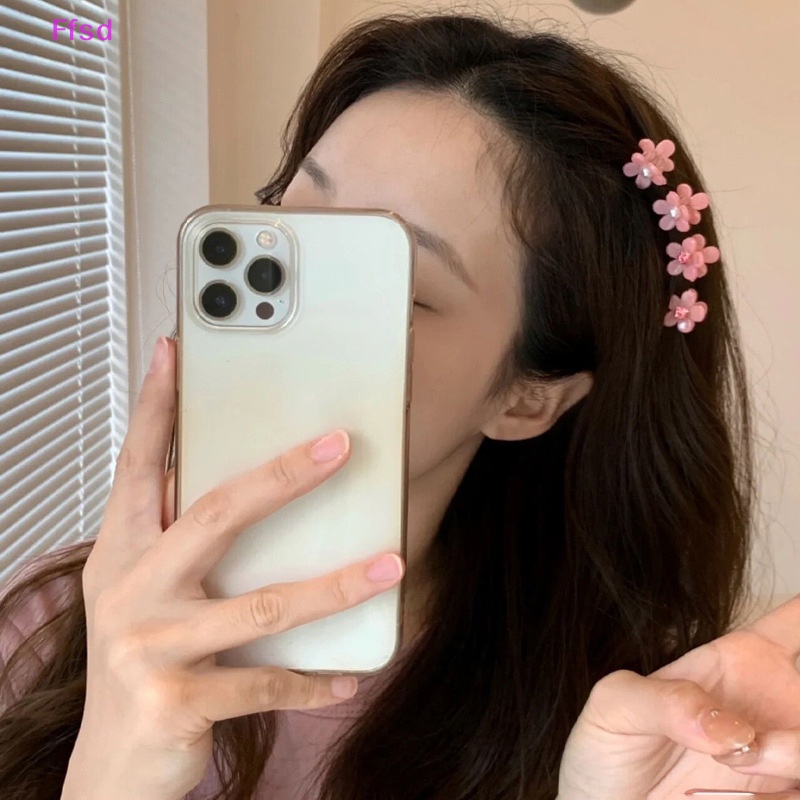 {Ffsd} Bộ 5 Kẹp Tóc Hợp Kim Hình Hoa Đính Đá Ngọt Ngào Thời Trang Mùa Hè Ngọt Ngào Phụ Kiện * Bán Chạy