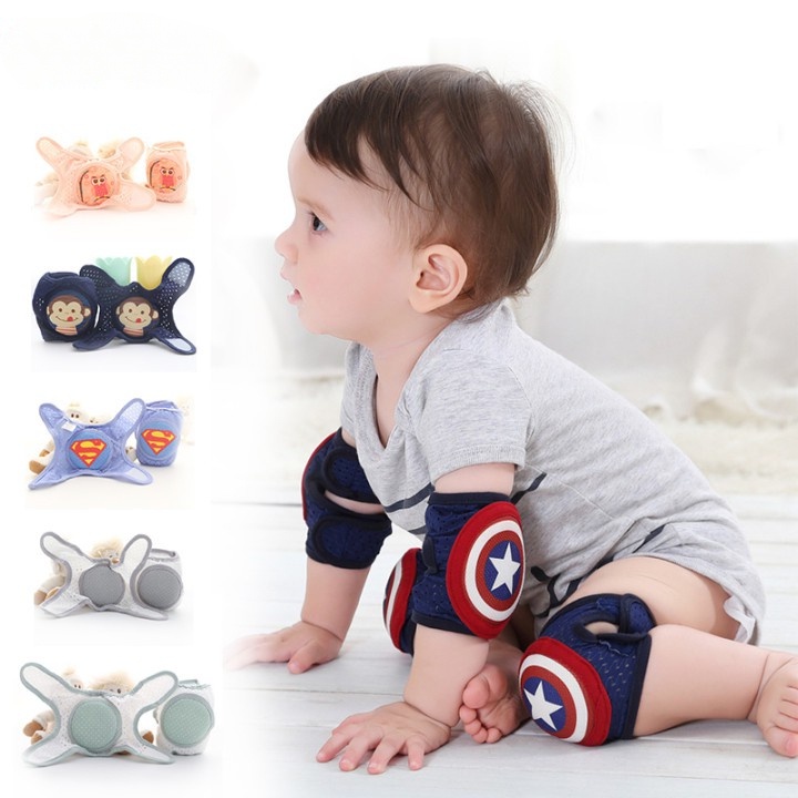 Bộ Đai Bảo Vệ Đầu Gối Và Khuỷu Tay Cho Bé Tập Bò