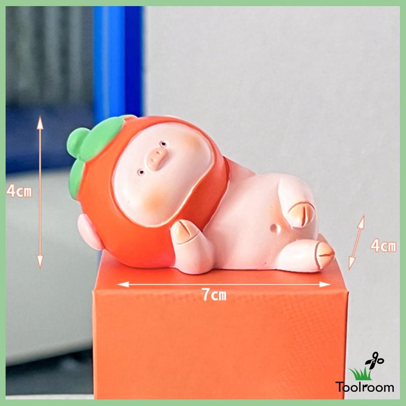 Mô Hình Chú Heo Ngộ Nghĩnh Bằng Nhựa Resin Trang Trí Bàn Trà