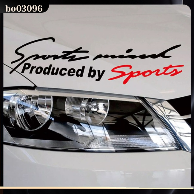 Miếng Dán Trang Trí Đèn Pha Xe Hơi Thể Thao In Chữ Made By Sports