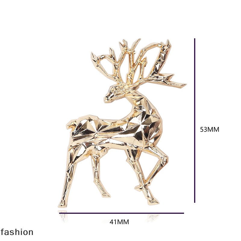 Tinh Tế Dễ Thương Vàng Giáng Sinh Hươu Động Vật Trâm Quần Áo Đa Năng Phụ Kiện VN