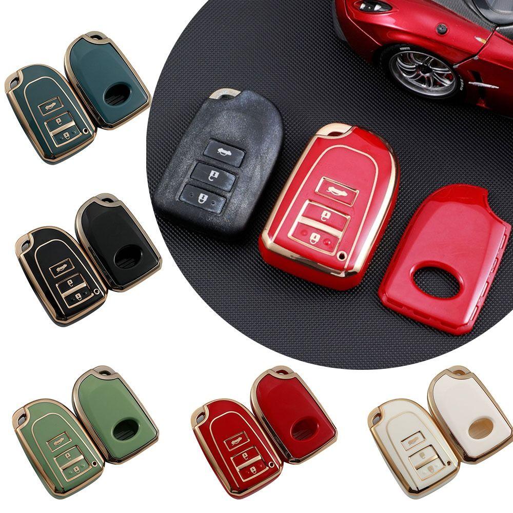 SHOUHOU Vỏ Bảo Vệ Chìa Khóa Điều Khiển Từ Xa Cho Xe Hơi Corolla Nhiều Màu Tùy Chọn