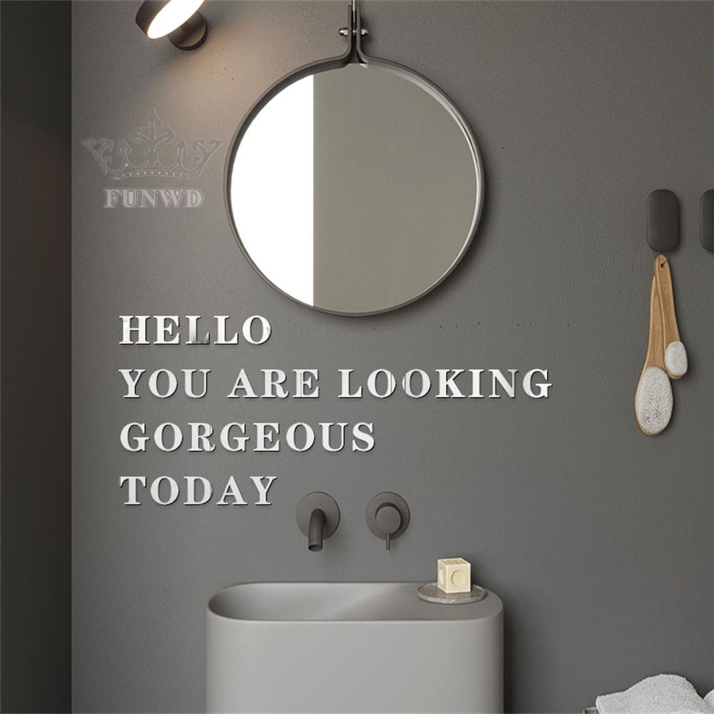 10x8cmx1cm 1pc 26 Chữ Cái Dán Tường Phòng Ngủ