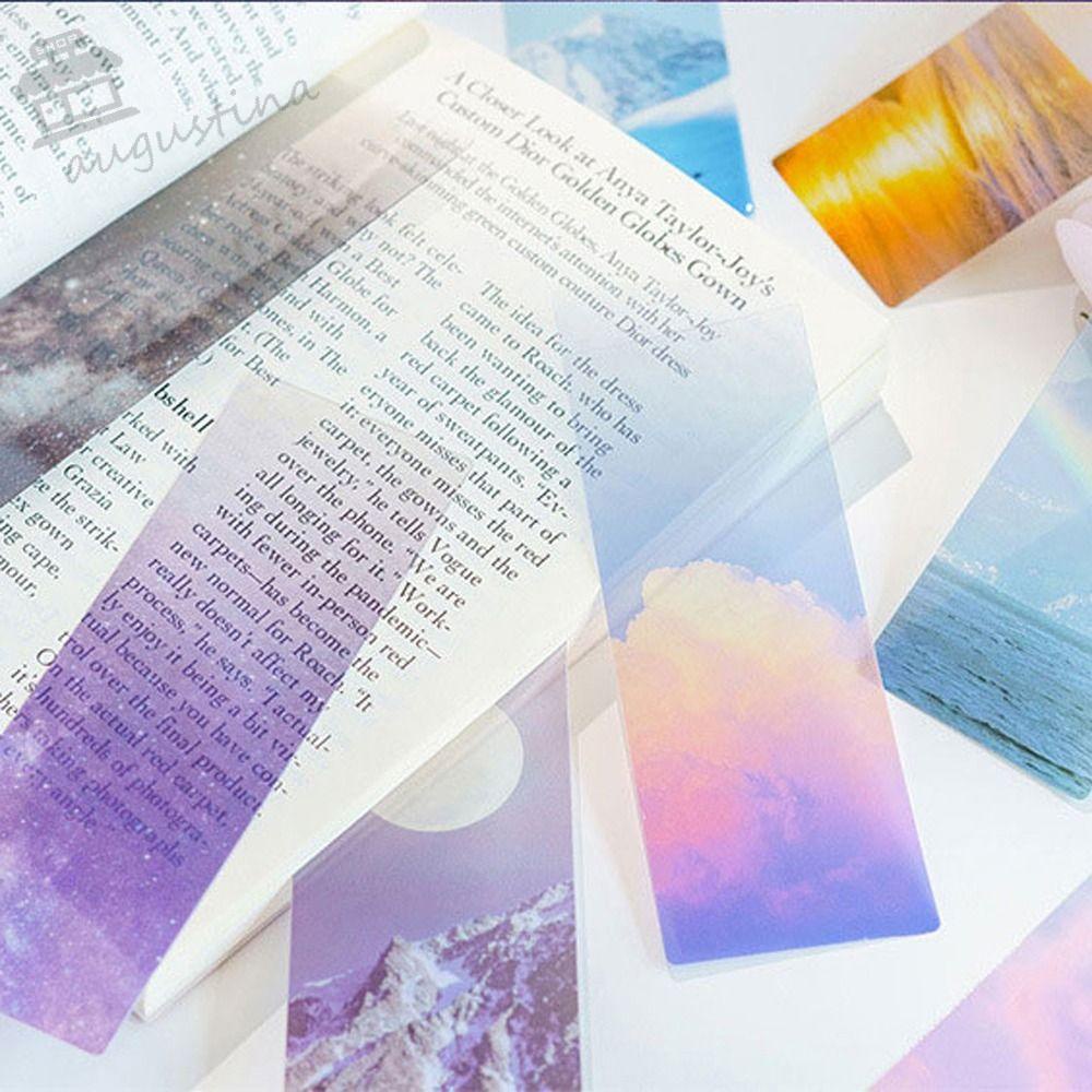 Augustina Phụ Kiện Đánh Dấu Trang Sách Ghi Chú Trong Mờ Dòng Sản Phẩm Văn Phòng Phẩm Trang Trí Hình Ngôi Sao Biển