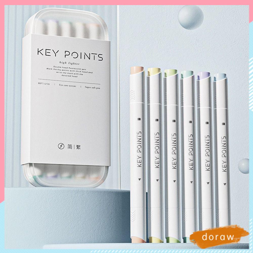 Bút Đánh Dấu Hai Đầu Màu Sắc Dạ Quang Dành Cho Học Sinh / Văn Phòng