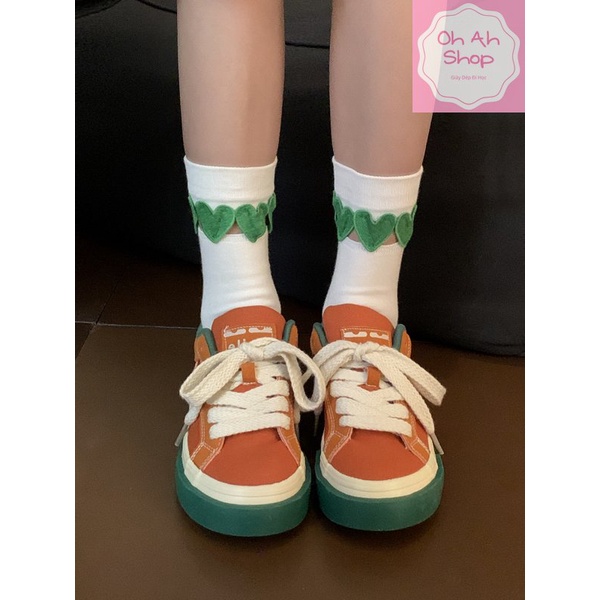 🍓  Giày Nữ Đi Học Giày Vải Màu Dưa Hấu Dễ Thương Hàng Loại 1