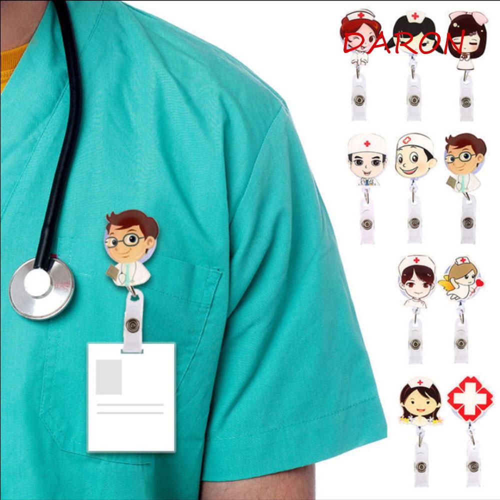 1 Kẹp Giữ Thẻ Tên / Thẻ ID Có Thể Thu Gọn Tiện Dụng