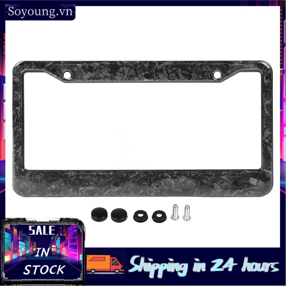 Soyoung License Tag Holder  Universal Glossy Frame for Cars