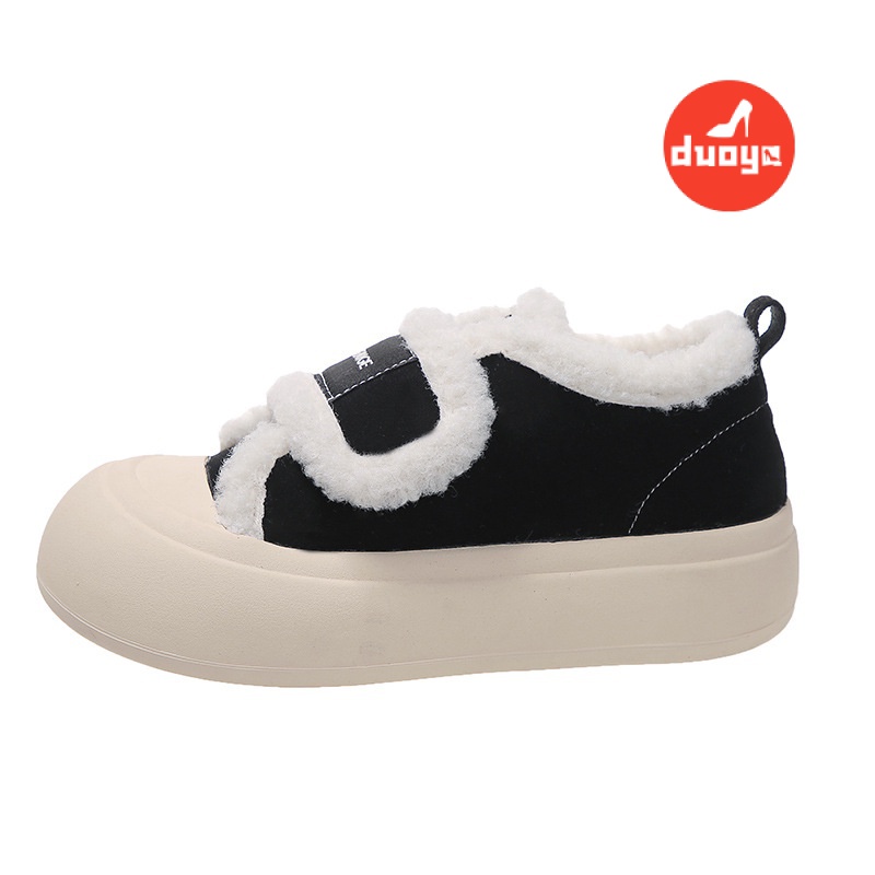 Giày Thể Thao Cotton Lót Nhung Dày Dặn Phong Cách Thời Trang Thu Đông Mới 2022 Cho Nữ