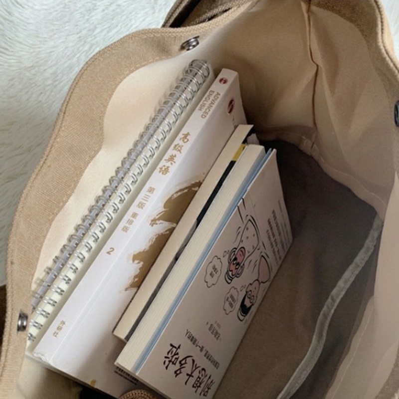 Túi Xách canvas Cỡ Lớn In Chữ Thời Trang Cho Nữ