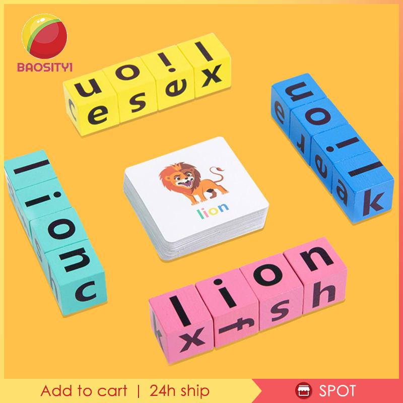 Khối Lập Phương Đồ Chơi Giáo Dục Đánh Vần Chữ Cái [Baosity1] Giáo Dục Cho Bé Trai Bé Gái