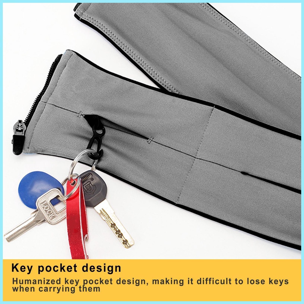 Túi Đựng Điện Thoại Di Động Đeo Hông Có Khóa Kéo Nhiều Ngăn Sức Chứa Lớn Cho Hoạt Động Thể Thao / Gym / Du Lịch tdevn