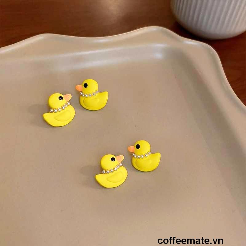 ⚡Bông Tai Mạ Bạc 925 Hình Con vịt Phong Cách Hàn Quốc Cho Nữ