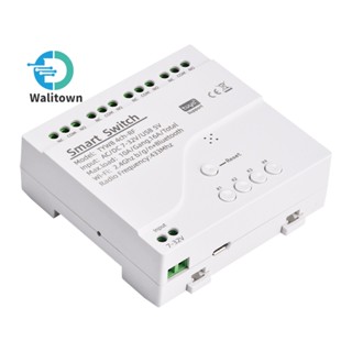Mô đun công tắc điều khiển từ xa thông minh RIRIHI wifi 5V/ DC7-32V RF 433 4 kênh cho Alexa Google Home