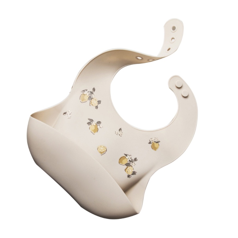 Yếm Silicon Mềm Tùy Chỉnh Chống Thấm Nước Tiện Dụng Cho Bé Tập Ăn