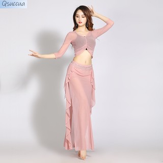 Trang Phục Múa Bụng Phối Lưới Plus Size Cho Nữ