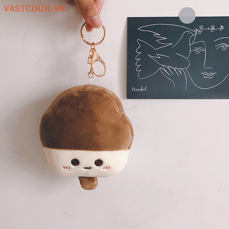 Móc Khóa Hình Cây Kem Nhồi Bông Đáng Yêu