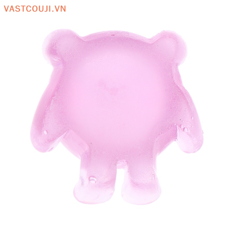 Set 10 Mô Hình Gấu Phát Sáng Bằng Nhựa Resin Trang Trí Tiểu Cảnh VASTJI