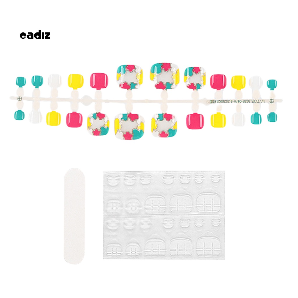 1 Hộp Móng Chân Giả Siêu Mỏng Che Phủ Toàn Diện Trang Trí Nghệ Thuật