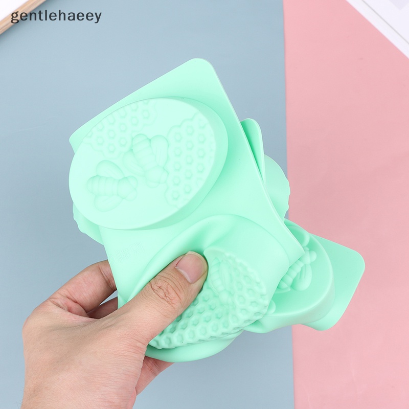 1 Khuôn Silicone Làm Bánh Xà Phòng 6 Ô Hình Con Ong