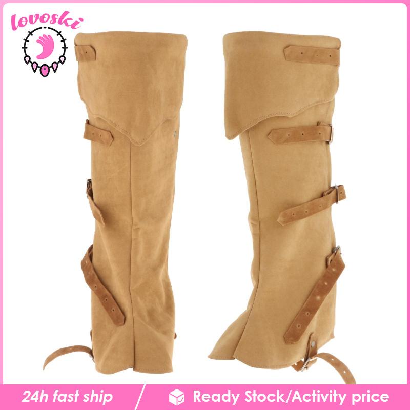 Ốp Bọc Giày Bốt Da PU Hóa Trang Cướp Biển Steampunk