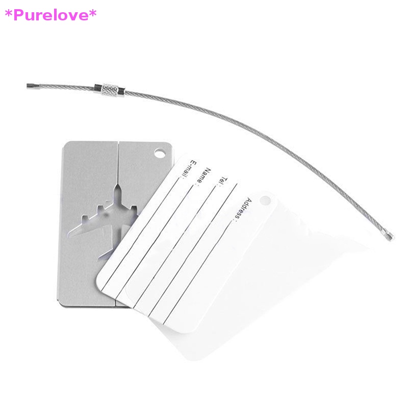 Thẻ Tên Gắn Hành Lý Du Lịch Bằng Hợp Kim Nhôm Tiện Dụng Mới