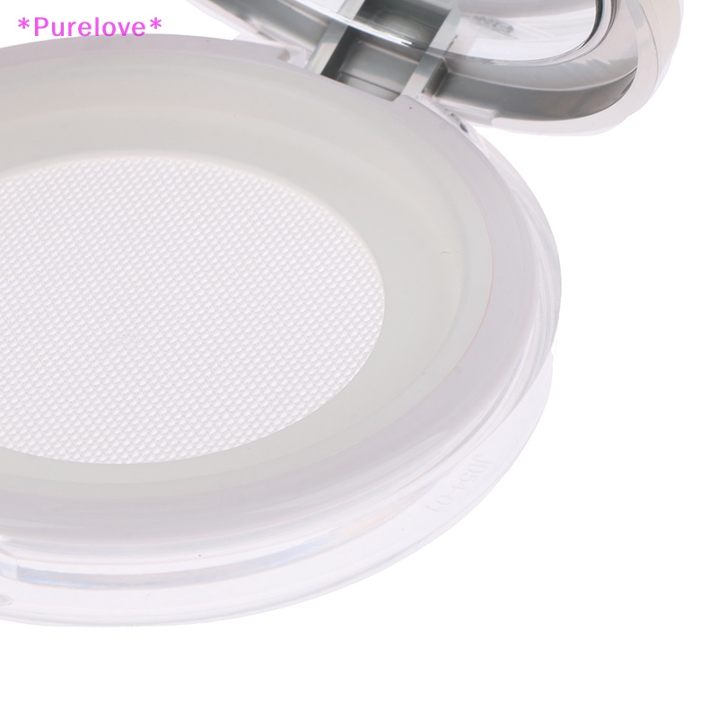 Hộp Nhựa Đựng Phấn Trang Điểm Kèm Muỗng Và Mút Xốp Tiện Dụng Mới