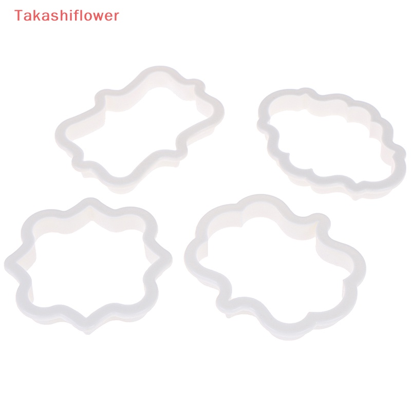 Set 4 Khuôn Cắt Bánh Quy Bằng Nhựa Phong Cách vintage