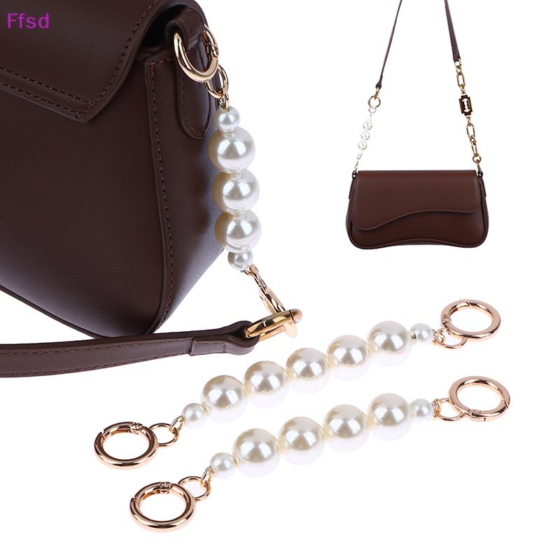 {Ffsd} Dây Xích Nối Dài Túi Xách Đeo Chéo Chuỗi Hạt Ngọc Trai DIY Có Khóa Cài Phụ Kiện Bán Chạy *