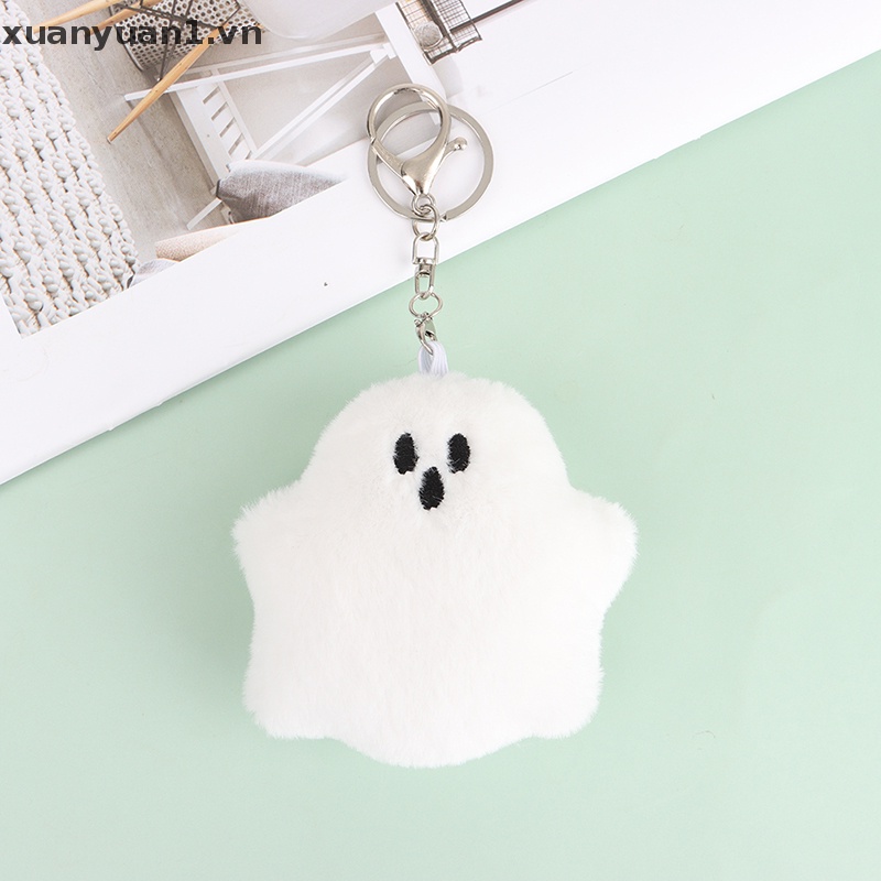 Móc Khóa Hình Ma Nhồi Bông Mềm Mại Đáng Yêu