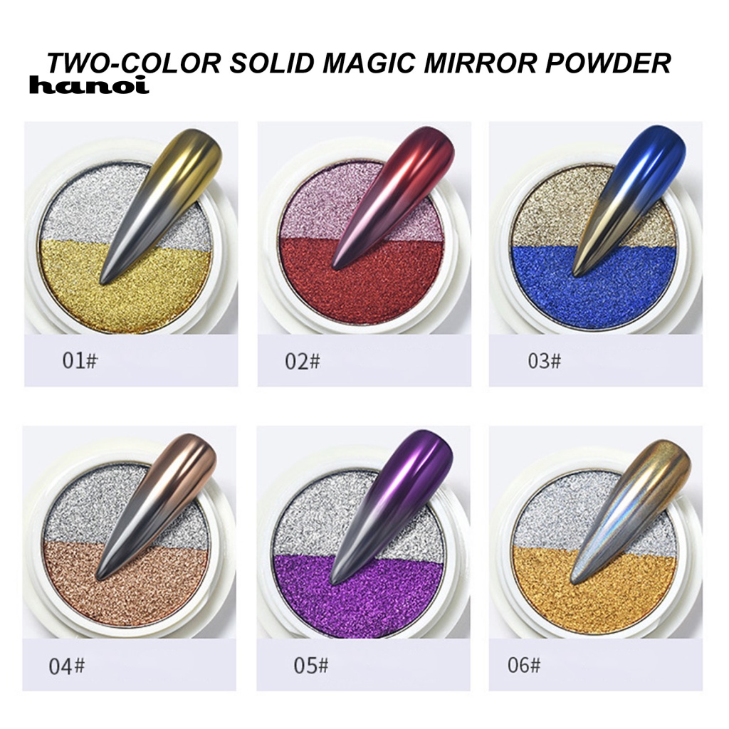 Bột Tráng Gương Hai Màu Dùng Để Trang Trí Móng Nghệ Thuật