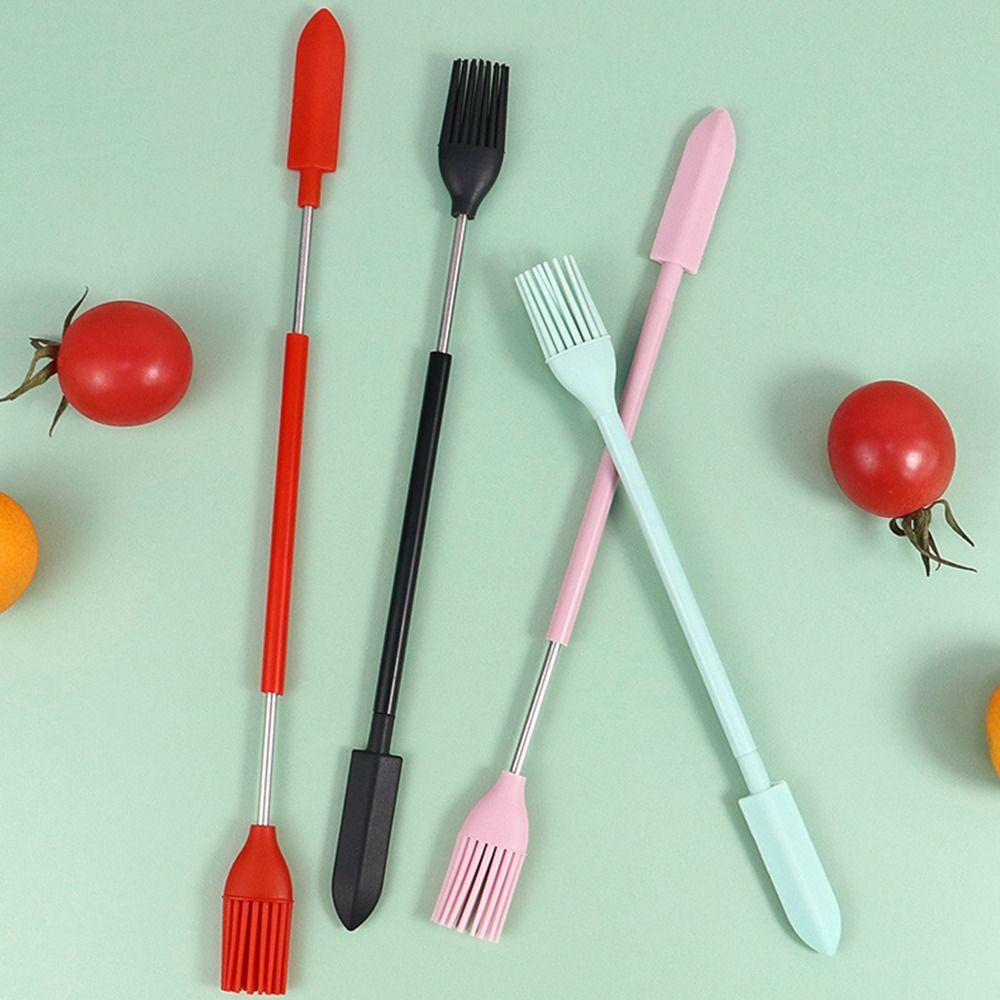 Muỗng Silicone Hai Đầu Thu Gọn Được Dùng Trộn Mặt Nạ / Kem Trang Điểm