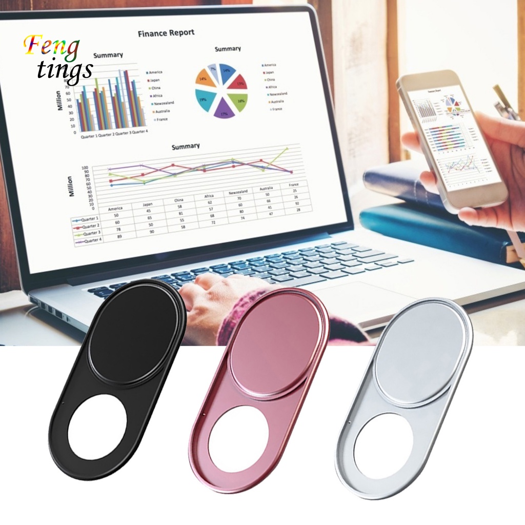 Set 3 Nắp Bảo Vệ Ống Kính Máy Ảnh Riêng Tư Mini Siêu Mỏng Cho Điện Thoại