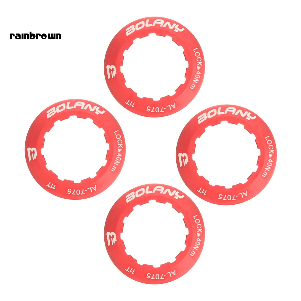 4 Vòng Khóa Bảo Vệ Bánh Răng Bằng Hợp Kim Nhôm Cho MTB