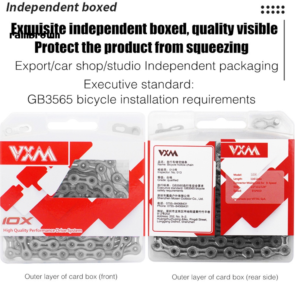 Dây Xích Xe Đạp Leo Núi Mạ Điện Siêu Nhẹ 10 Tốc Độ